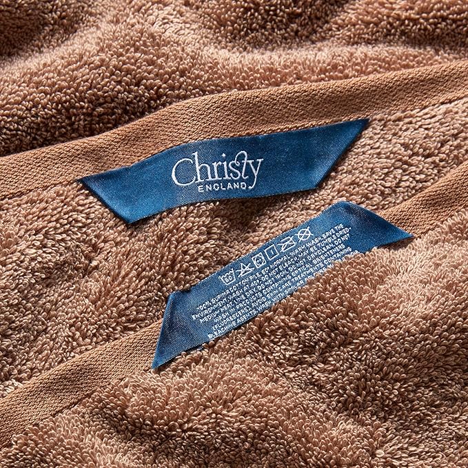 Christy Supreme Hygro 6 Piece Towel Set | Mocha Brown | 100% Luxury Supima Cotton | Ultra Soft | Super Absorbent | 650GSM | 2 Bath Towels 2 Hand Towels 2 Face Cloths