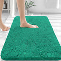 OLANLY Bathroom Rugs 36x24, Extra Soft Absorbent Chenille Bath Rugs, Rubber Backing Quick Dry, Machine Washable Bath Mats for Bathroom Floor, Tub and Shower, Home Decor Accessories, Emerald