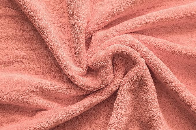 American Veteran Towel, 100% Cotton Turkish Bath Towels for Bathroom 4 Pack, 27x54 Extra Large Premium Soft Drying Bathroom Towels, Coral