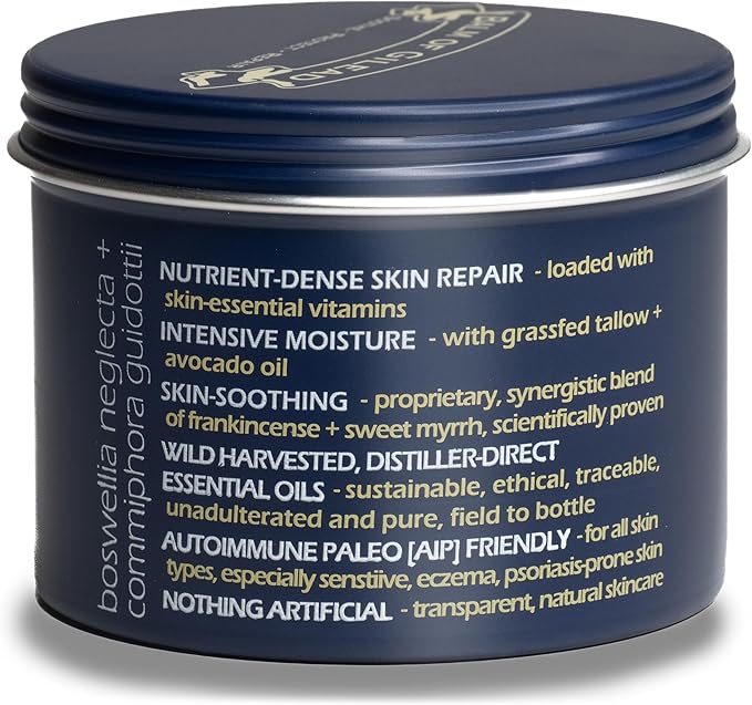 BALM OF GILEAD Foot Healing Cream – Frankincense & Sweet Myrrh Moisturizer for Sensitive Skin - Relieving Foot Therapy & Diabetic Skin Healing - Deeply Nourishing & Synergistic Cream