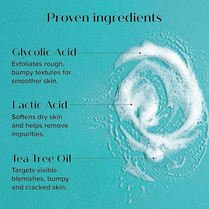 Medix 5.5 Exfoliating AHA Glycolic Acid Face & Body Wash Cleanser + Retinol Moisturizing Body Cream Lotion Skin Care 2PC Set | Alpha Hydroxy Acid & Lactic Acid Foaming Face Wash, 2-PC