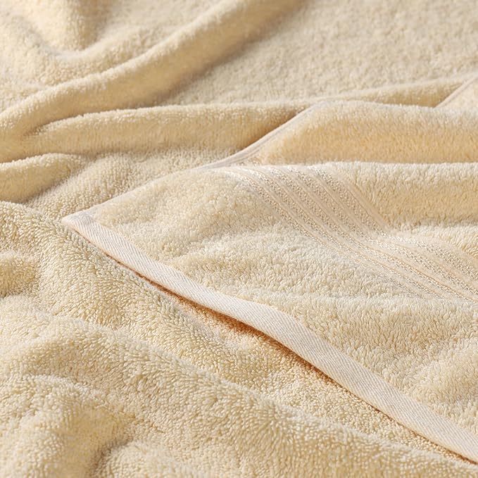Superior Egyptian Cotton 10-Piece Face Towel Set , Small Towels For Facial, Spa, Quick Dry, Absorbent Towels, Bathroom Accessories, Guest Bath, Home Essentials, Washcloth, Airbnb, Canary