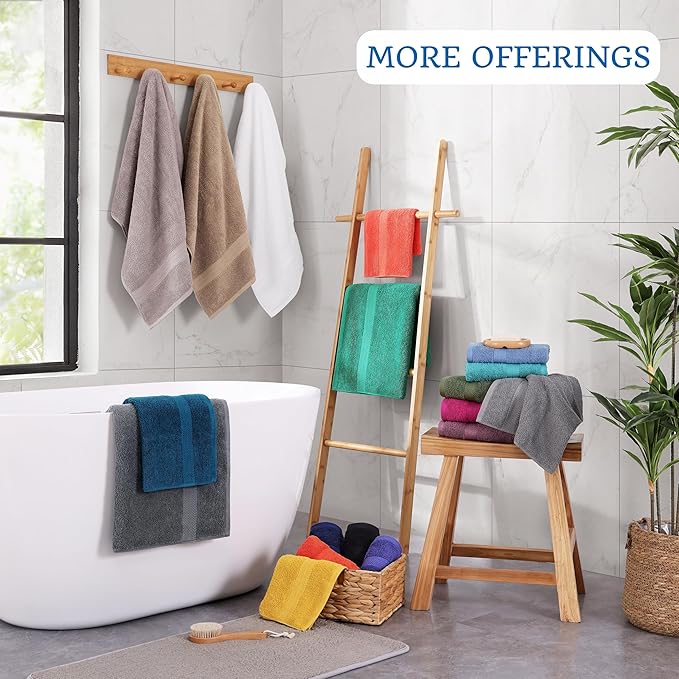 LANE LINEN 100% Durable Cotton Bath Sheets 2 Pack (35"x66") - Fade Resistant, Machine Washable & Highly Absorbent - Hotel Quality, Extra Large Bathroom Bath Towel Sets - Ideal for Family - Navy Blue