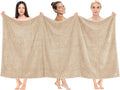 Cotton Paradise 100% Cotton 40x80 Oversized Bath Sheet, Extra Large Turkish Bath Towels for Bathroom, Beige Bathsheet