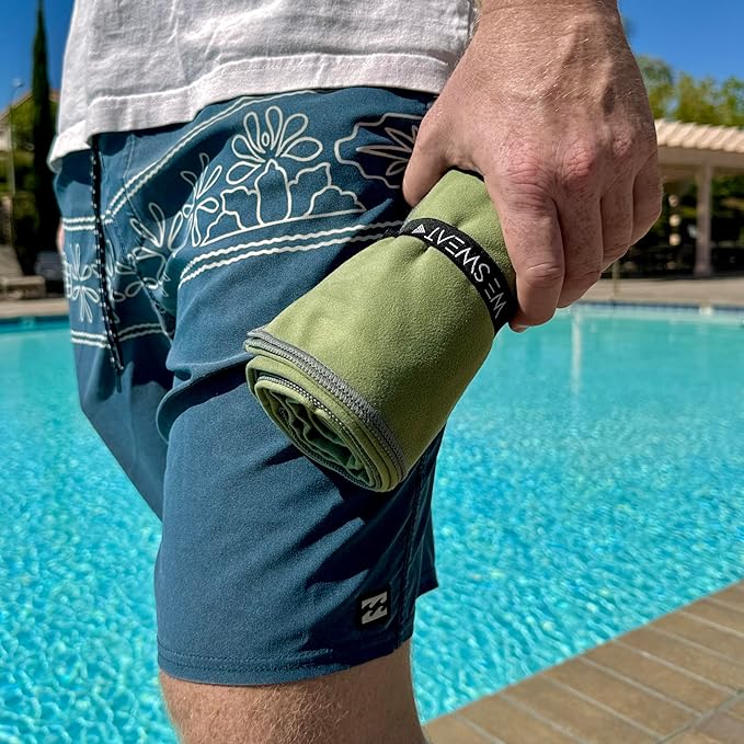 We Sweat's Microfiber Soft and Absorbent Gym Towels for Shower, Silver ION Odor-Free Absorbent Fiber, Fast Drying Men & Women Workout Gear, Working Out, Towels, Sports Exercise Fitness Gear