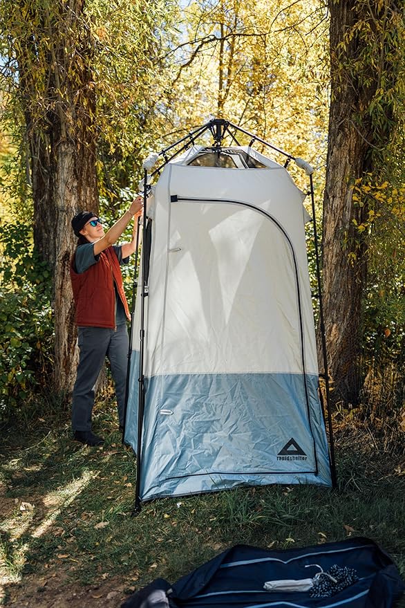 Caddis Rapid Privacy Shelter 1/2-Rooms, Camping Shower & Portable Toilet Tent, Privacy Tents for Camping, Pop Up Tent for Showering, Changing or Lavatories, Portable Shower, (by Caddis Sports Inc.)
