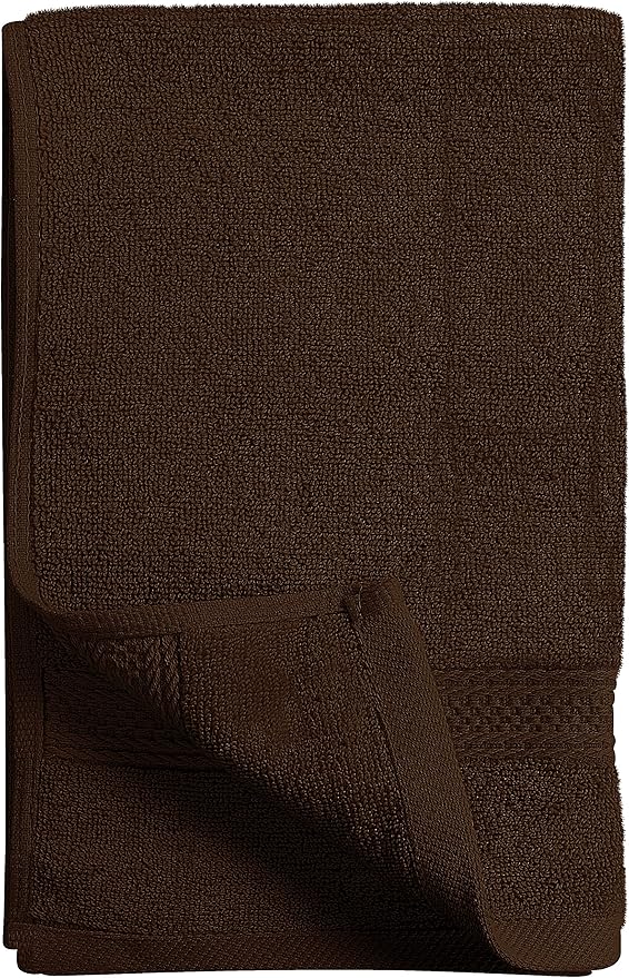 Utopia Towels 6 Pack Premium Hand Towels Set, 16 by 28 inches, 100% Ring Spun Cotton, Ultra Soft and Highly Absorbent 600GSM Towels for Bathroom, Gym, Shower, Hotel, and Spa, Dark Brown