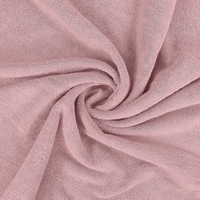 Utopia Towels Luxurious Jumbo Bath Sheet 2 Piece, 600 GSM, 35 by 70 Inches, 100% Ring Spun Cotton, Highly Absorbent and Quick Dry Extra Large Bath Towel, Super Soft Towel, Dusty Pink