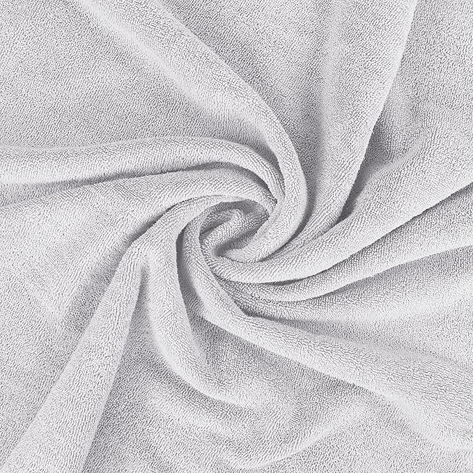 Utopia Towels Luxurious Jumbo Bath Sheet 2 Piece, 600 GSM, 35 by 70 Inches, 100% Ring Spun Cotton, Highly Absorbent and Quick Dry Extra Large Bath Towel, Super Soft Towel, Silver