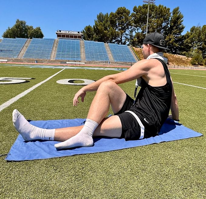 We Sweat's Microfiber Soft and Absorbent Gym Towels for Shower, Silver ION Odor-Free Absorbent Fiber, Fast Drying Men & Women Workout Gear, Working Out, Towels, Sports Exercise Fitness Gear