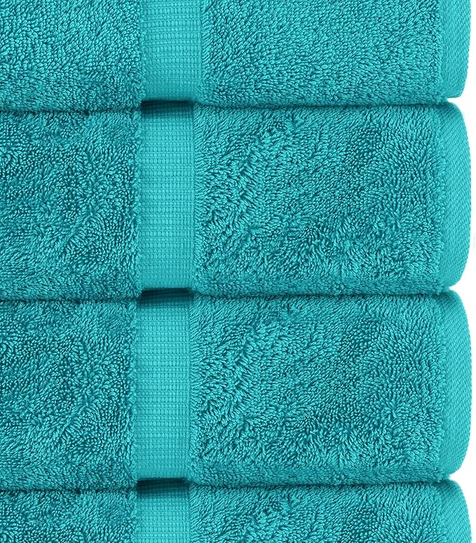 Chakir Turkish Linens, 100% Cotton Premium Quality Turkish Bath Sheets (35''x70'' Large Bath Sheet Towels - Aqua)